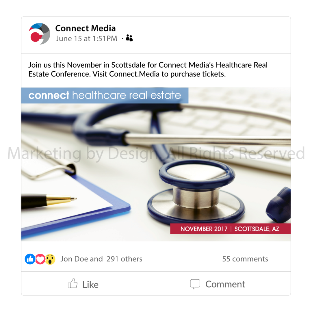 Connect Media Health Real Estate Facebook Post