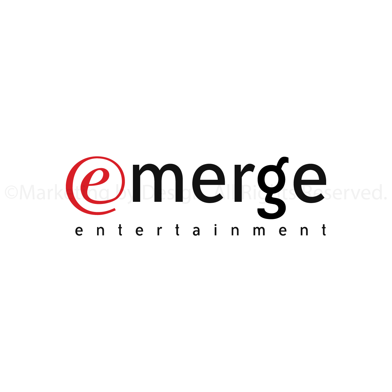 Marketing by Design | Portfolio: Emerge Entertainment Logo